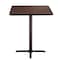 National Public Seating NPS Cafe Table, 36 Square, X Base, 30 Height CT33636XDMY - alternate 1
